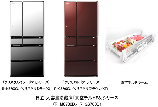 41取付無料！日立真空チルド搭載 スタイリッシュブラウン6ドア冷蔵庫