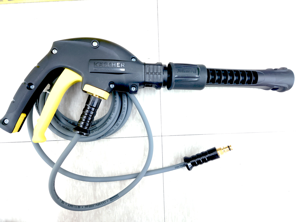 ケルヒャー高圧洗浄機[K mini]でパイプクリーニング！洗管ホース接続