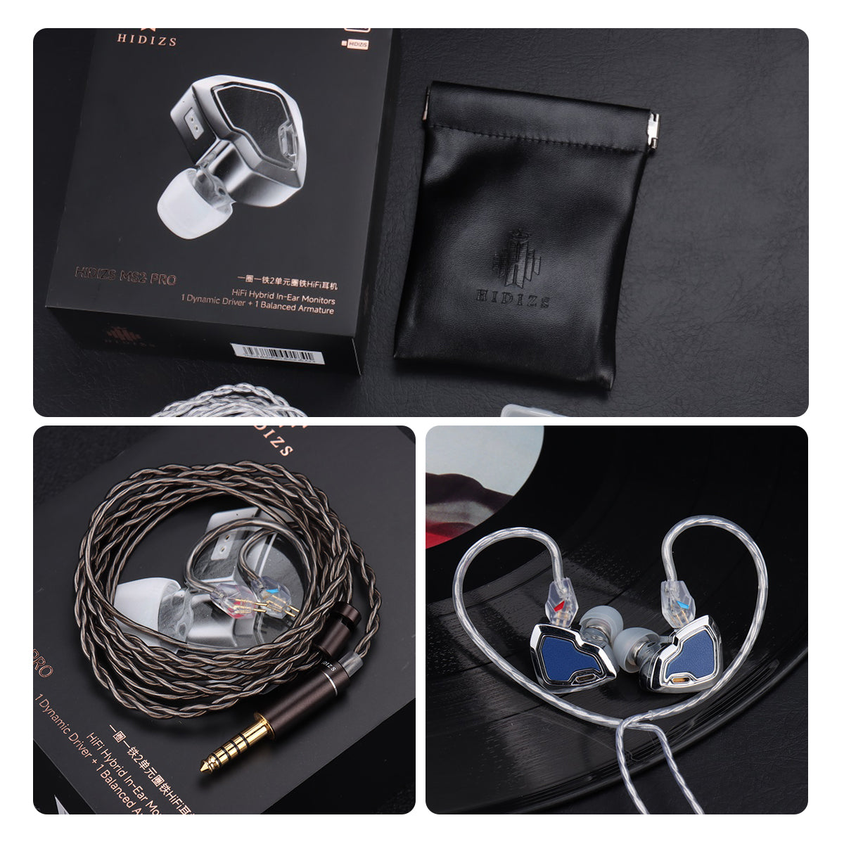 HIDIZS MS2 PRO 1BA + 1DD Hybrid HiFi In-ear Monitors