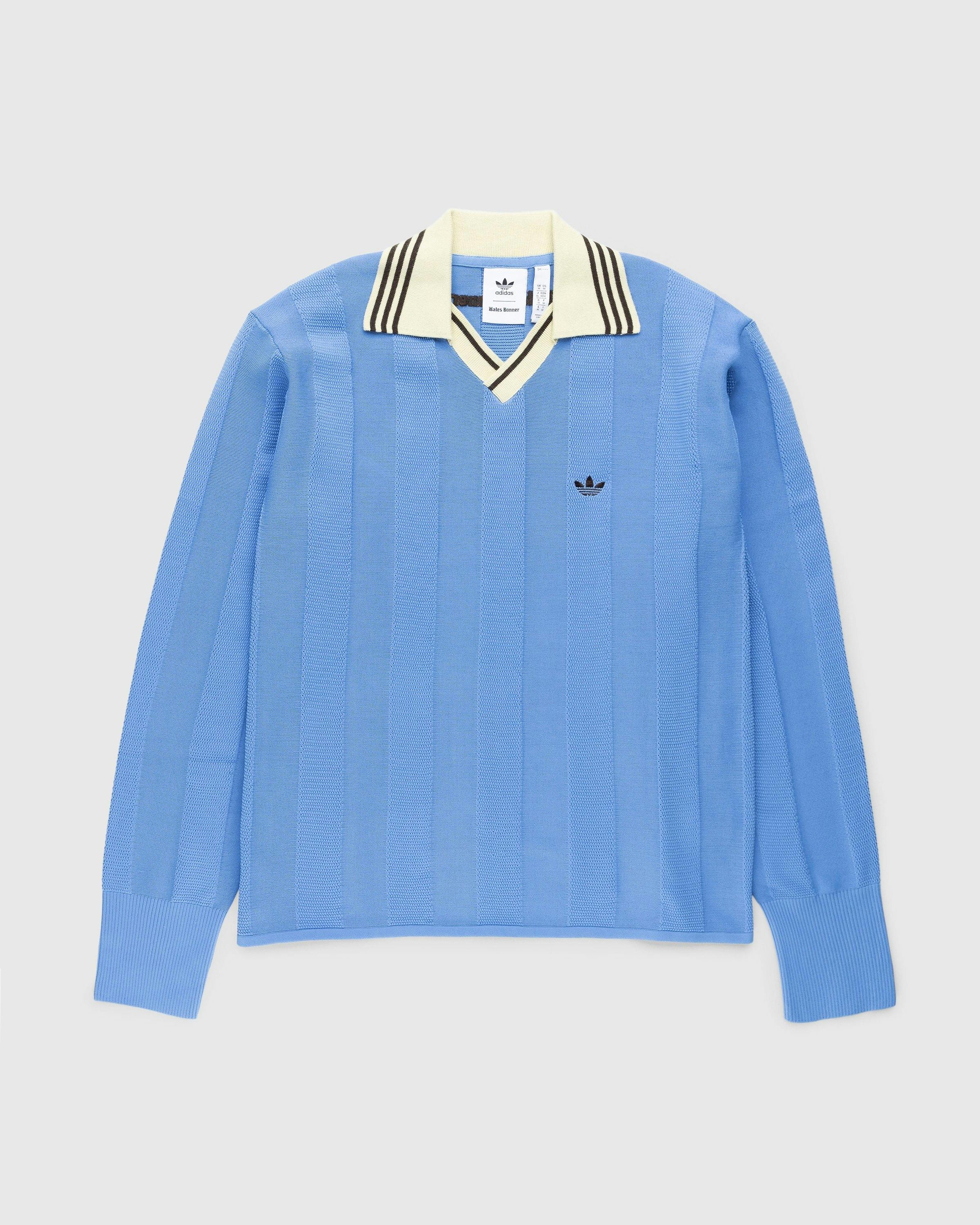 adidas x Wales Bonner – Knit Football Long-Sleeve Lucky Blue