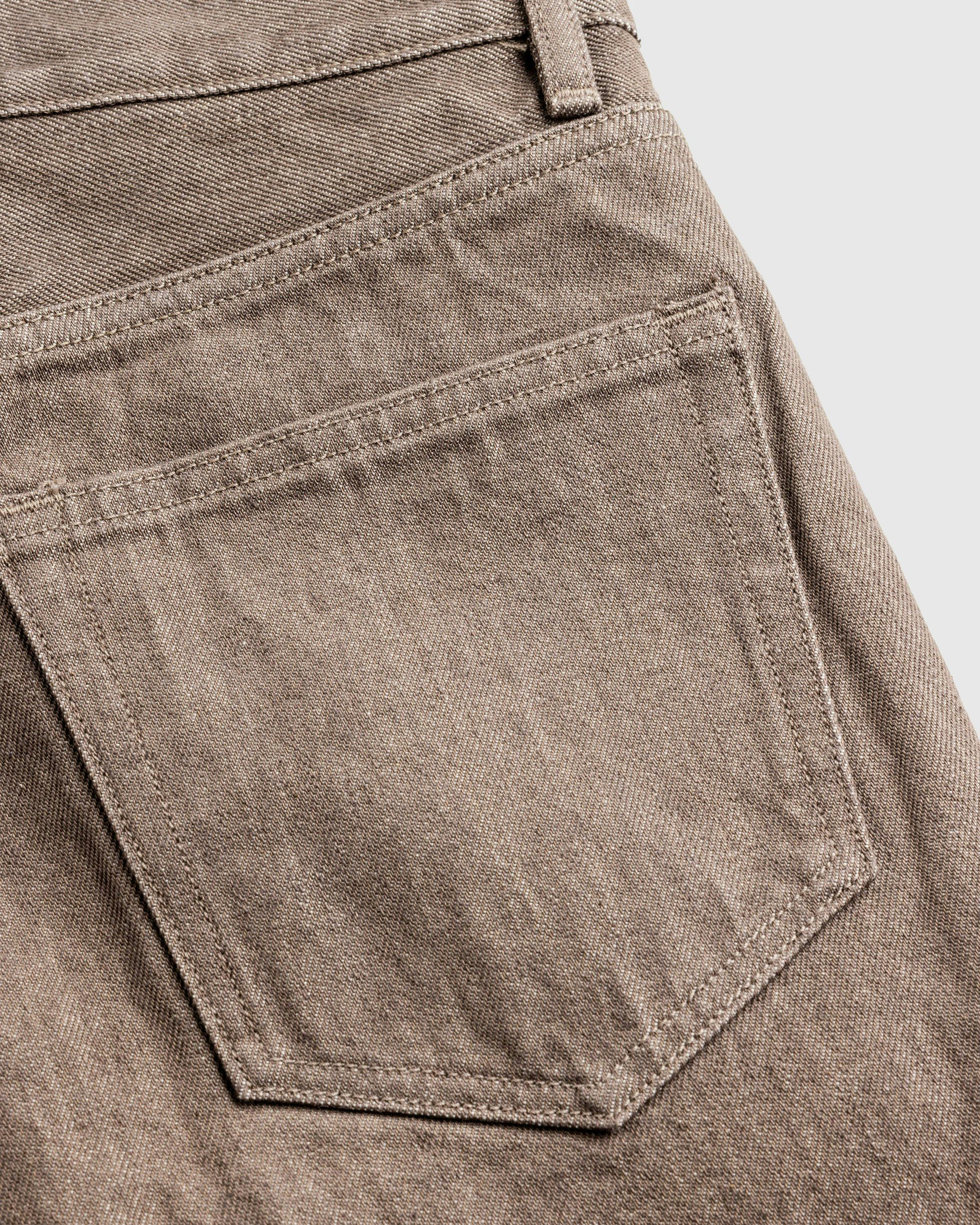 Auralee – Hard Twist Denim 5P Pants Brown