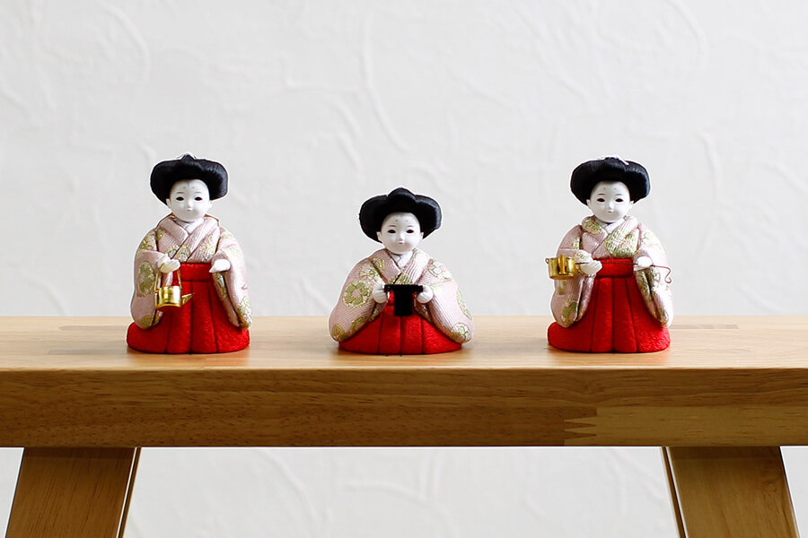 木目込み雛人形単体販売 | 三人官女 | 雛人形のひととえ