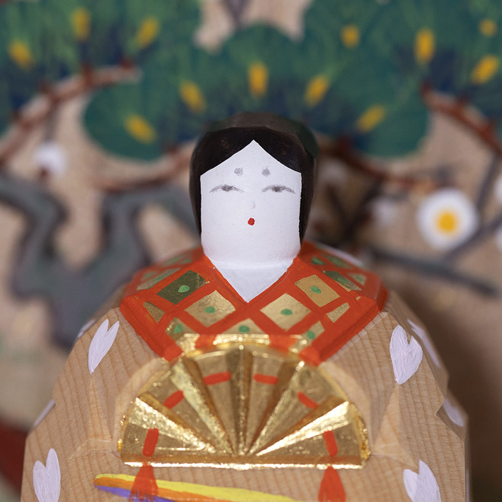 段飾雛（小） 神泉作 – 奈良一刀彫 誠美堂
