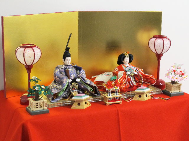 鳳凰を織り込んだ金襴衣装雛金屏風桐箱親王飾りの通販～選ばれるお店の