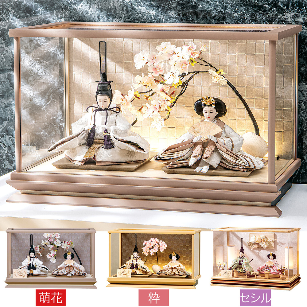 美品】雛人形 アクリルケース入り 完売しました】雛人形 衣裳着親王