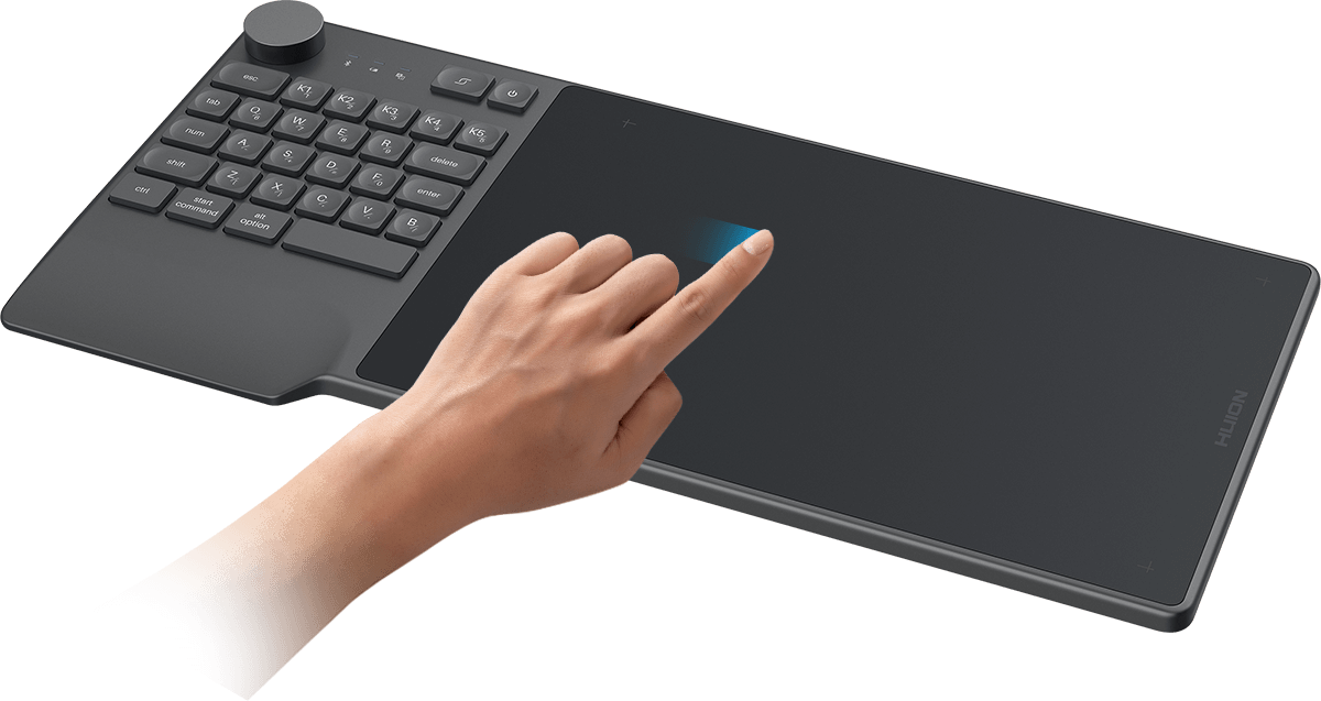 Huion Inspiroy Keydial KD200 - Bluetooth 5.0 Pen Tablet with