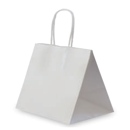 紙袋 手提げ 日本製 マチ広 白 無地 HW-V32 320W×250D×300H 50枚｜紙袋