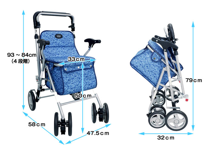 島製作所】シルバーカー パレードSC| 手押し車 通販の【シルバーカー卸
