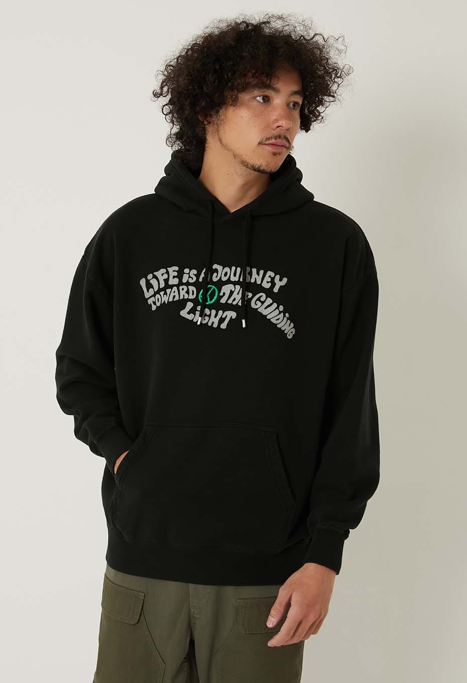 JOURNEY PEACE フロッキープリント スウェットフーディ | HOLLYWOOD