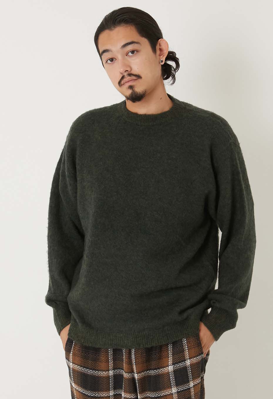 バイカラーモヘア プルオーバー | HOLLYWOOD RANCH MARKET