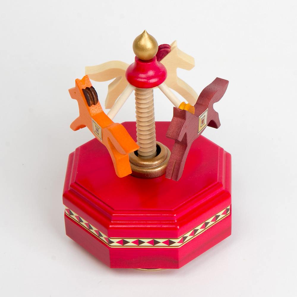 回転式オルゴール 白馬 ルブの森☆ 回転式オルゴール 白馬 ルブの森