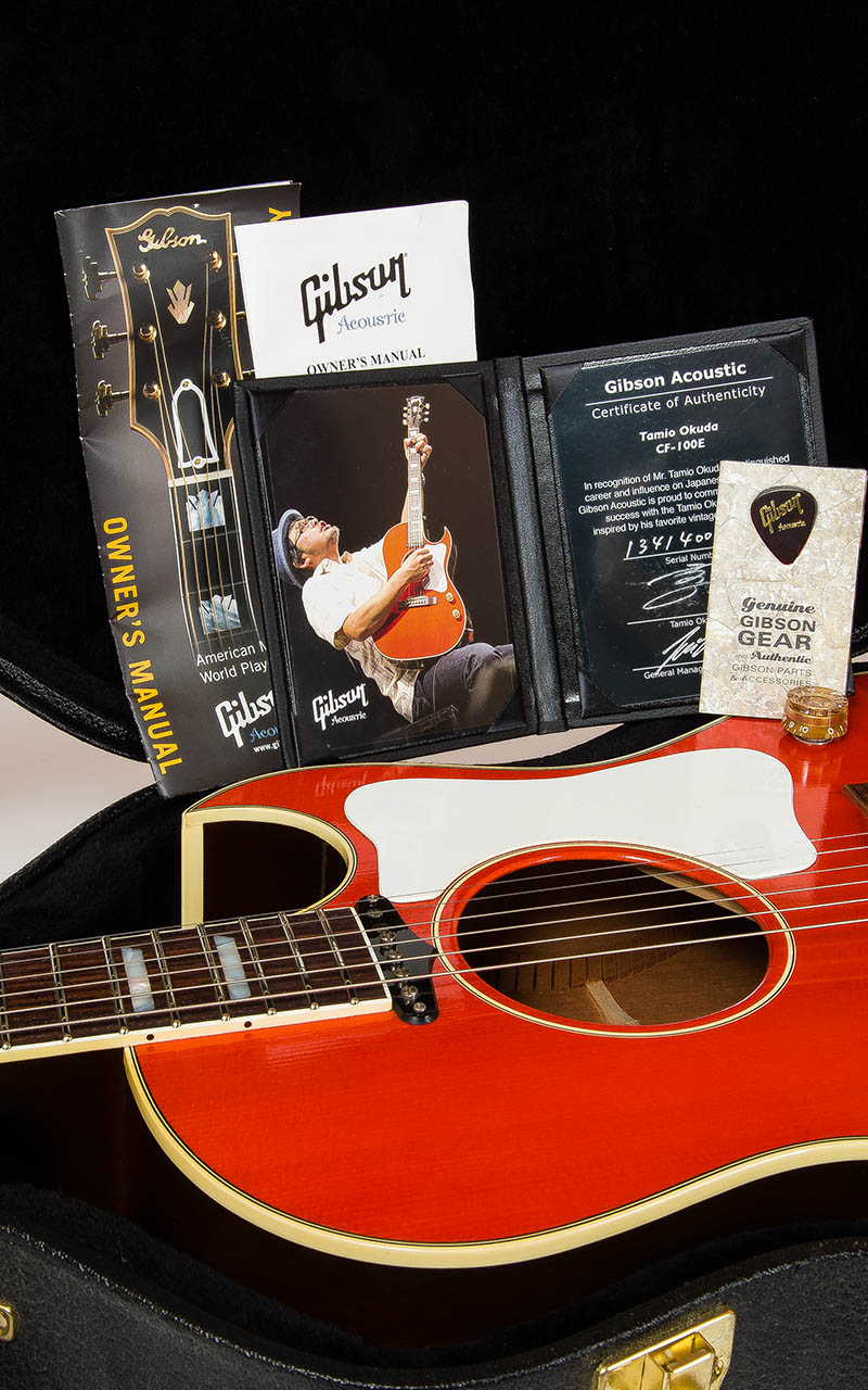 Gibson Custom Shop Tamio Okuda CF-100E Faded Cherry 中古｜ギター