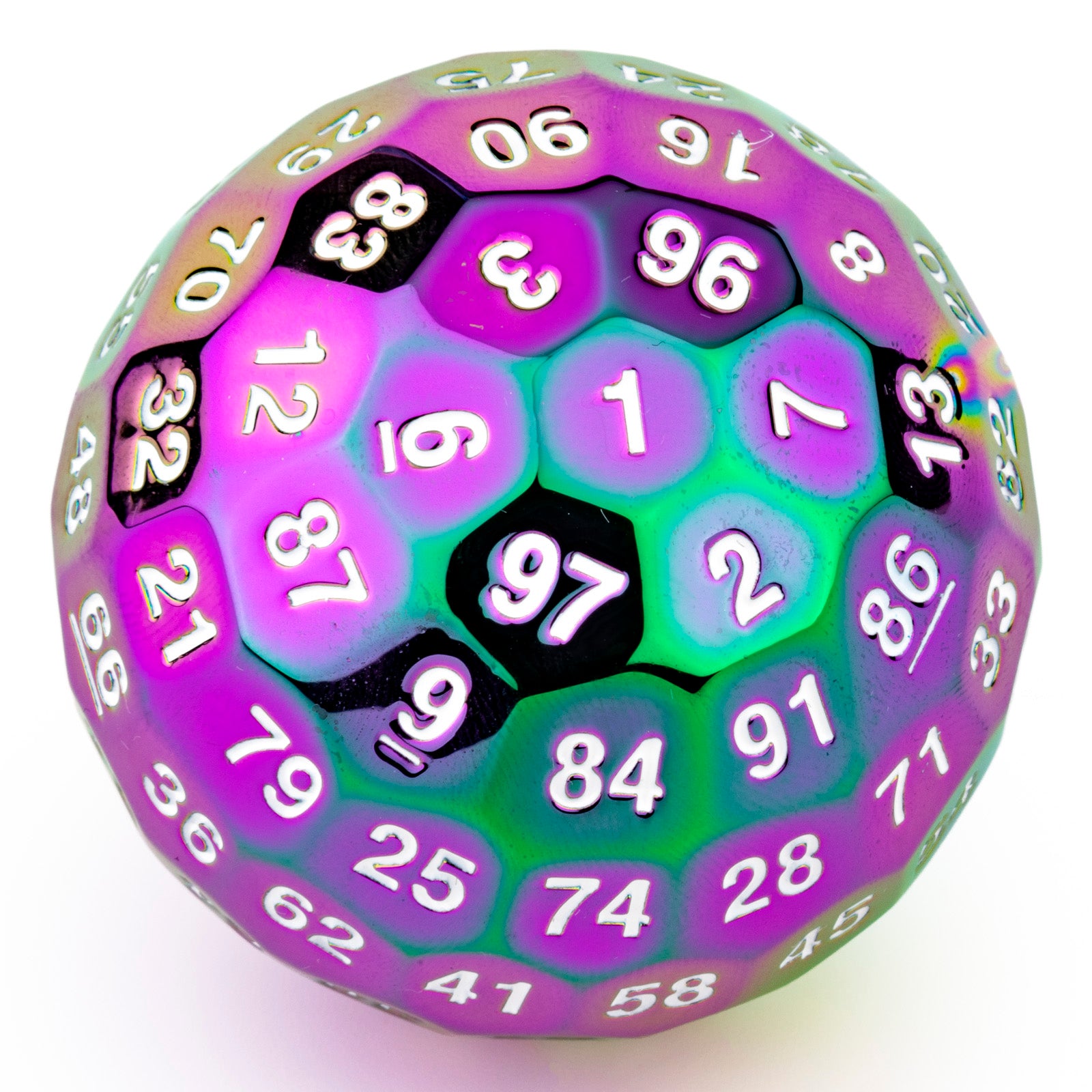 HYMGHO タイタンズ フィスト D100 ダイス 100面ダイス 50mm レインボー