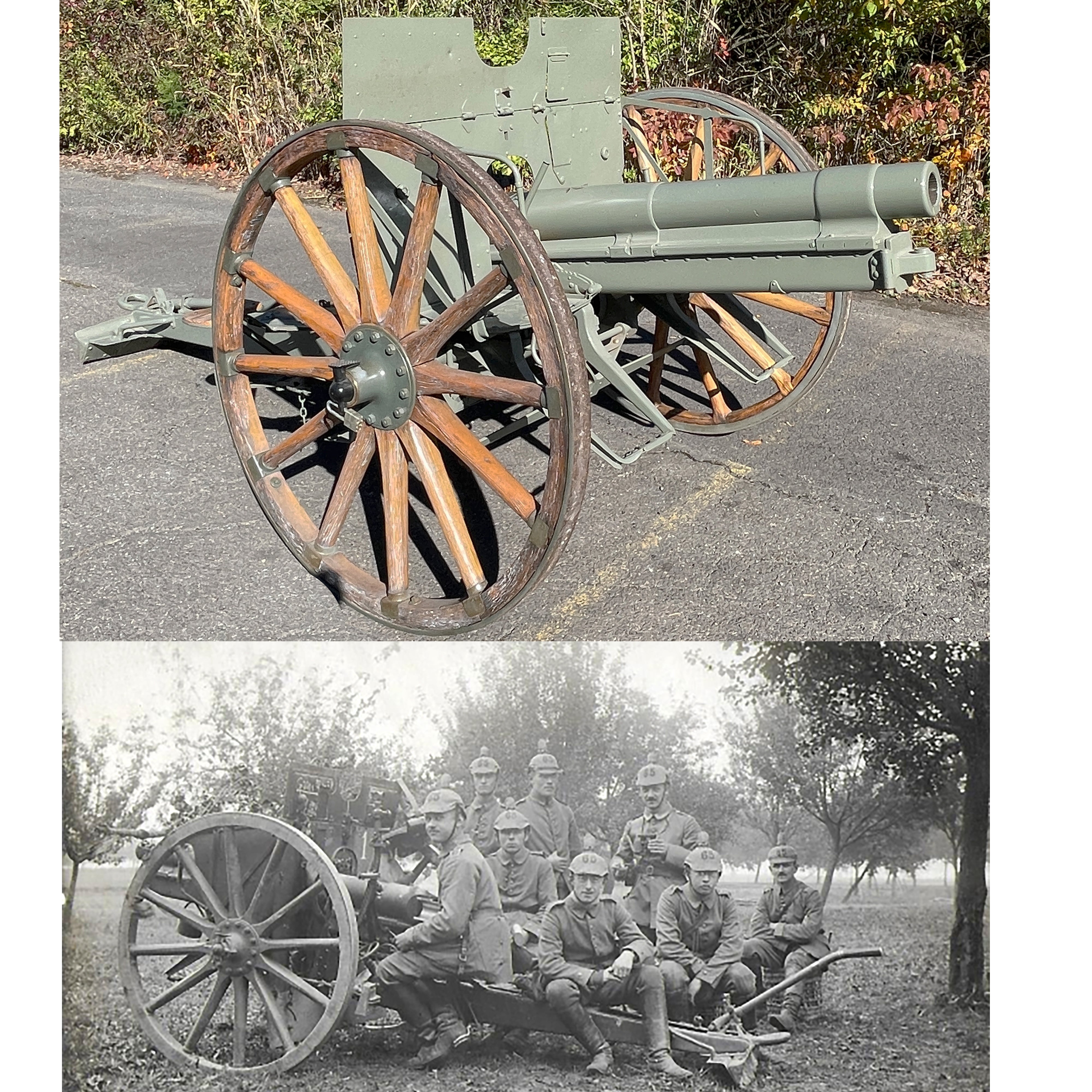 Original Imperial German WWII 77mm Model M1896 Field Gun - Dated