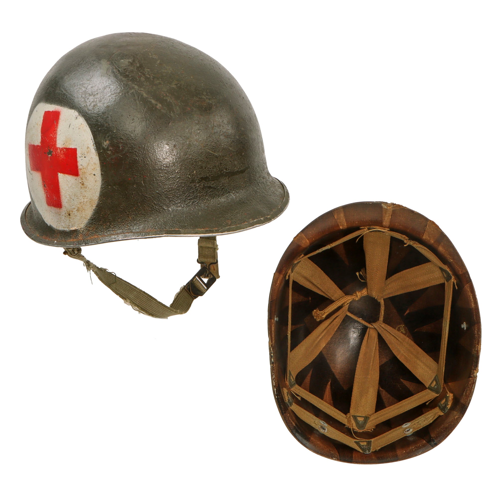 Original U.S. Korean War Medic M1 McCord Fixed Bale Front Seam