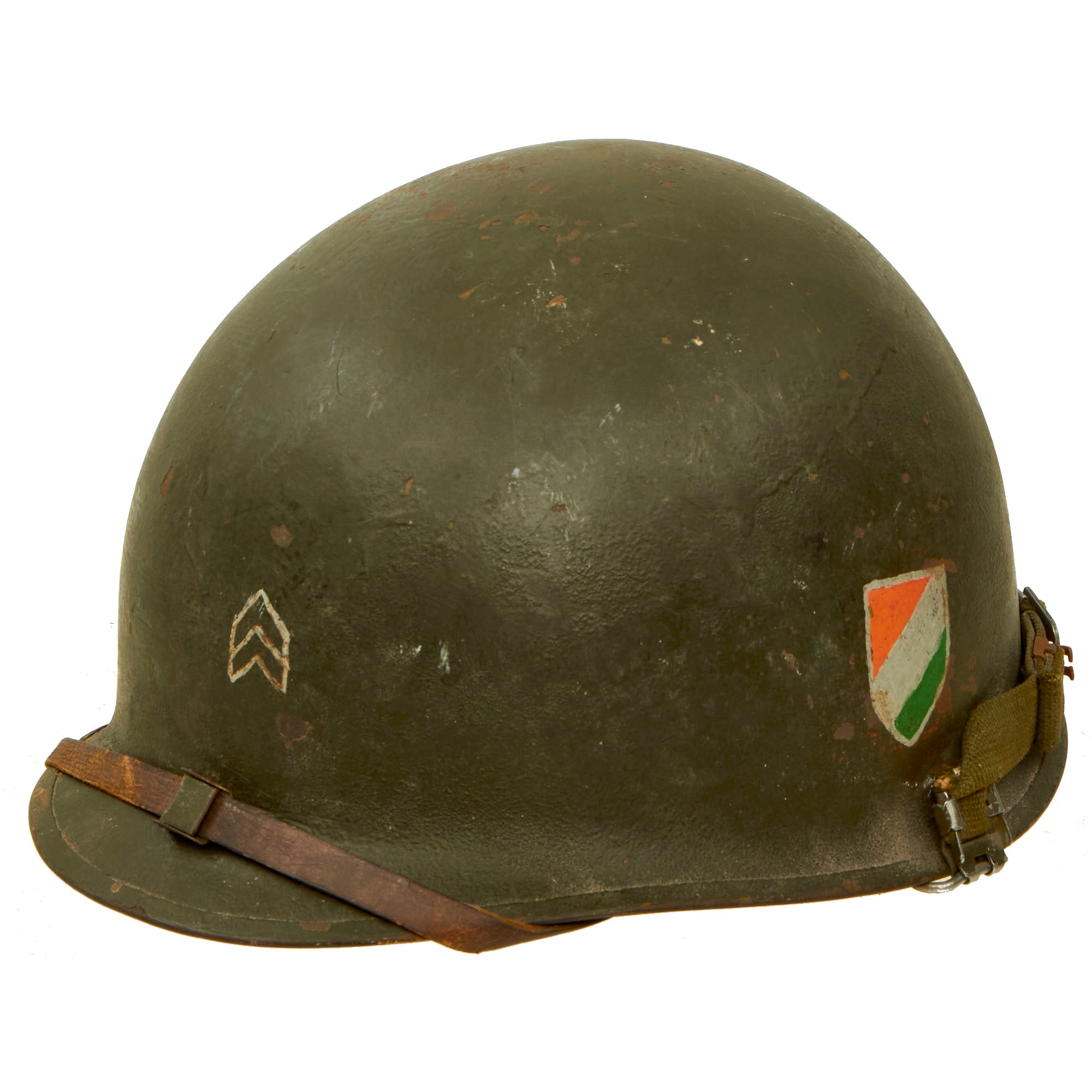 Original U.S. Korean War Era McCord M1 Helmet With “Double Decal