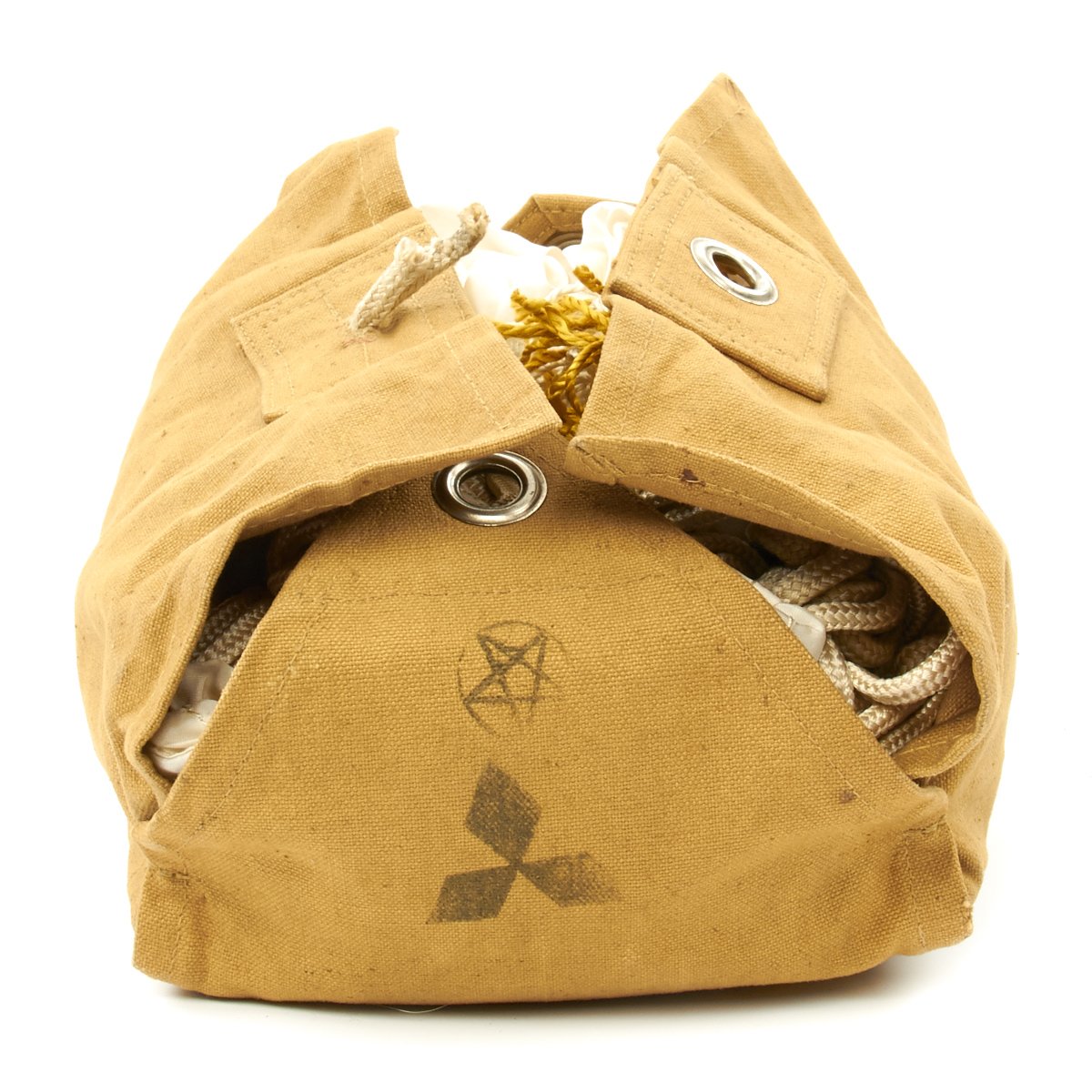 Original Japanese WWII Paratrooper Small Cargo Parachute by