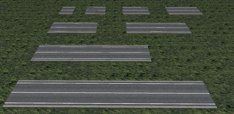 鉄道模型シミュレーターNX 034 NXS道路セット2 (一般道路)