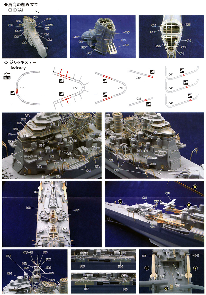 1/350 アイアンクラッド ディテールアップパーツ 高雄型リテイク版
