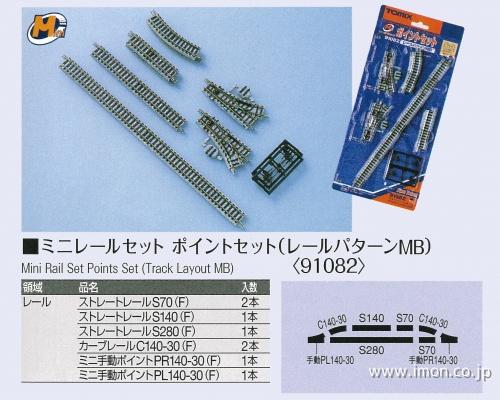 91082 ミニレールポイントセット | 鉄道模型店 Models IMON
