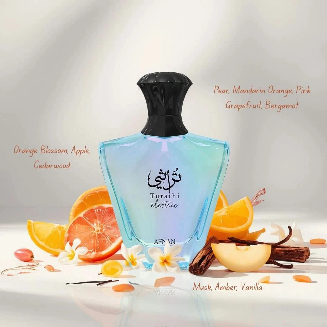 Turathi Electric Eau de Parfum Spray 90ml (3.0 oz) by Afnan