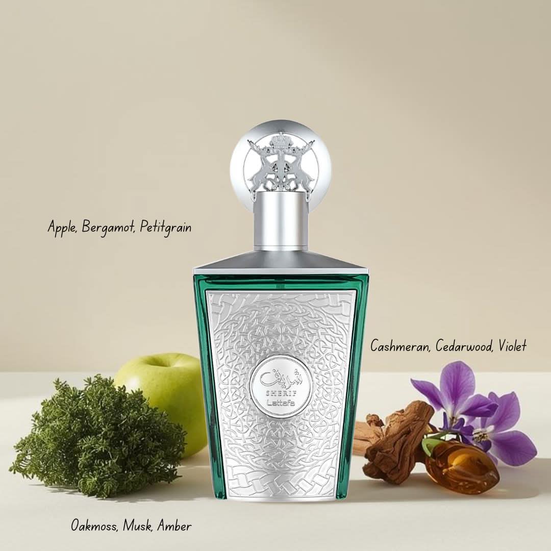 Sherif Eau de Parfum Spray 100ml (3.4 oz) by Lattafa | Intense Oud