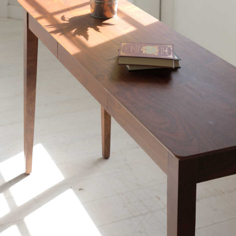 1 パリの雑貨屋 F-21 デスク 平机 机 引出付 天然木 コンソール