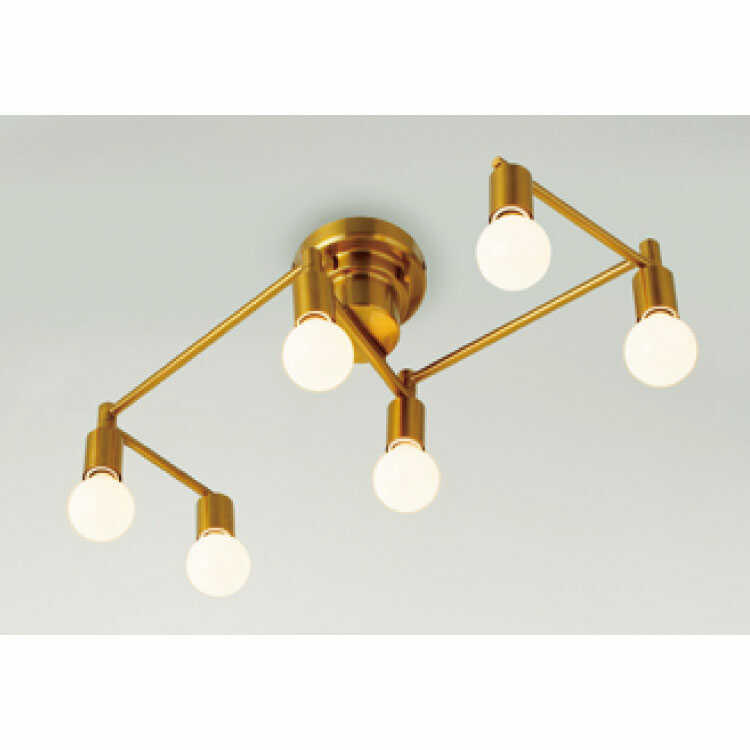 LT-4639 アームが動く6灯シーリングライト｜ゴールド・LED対応