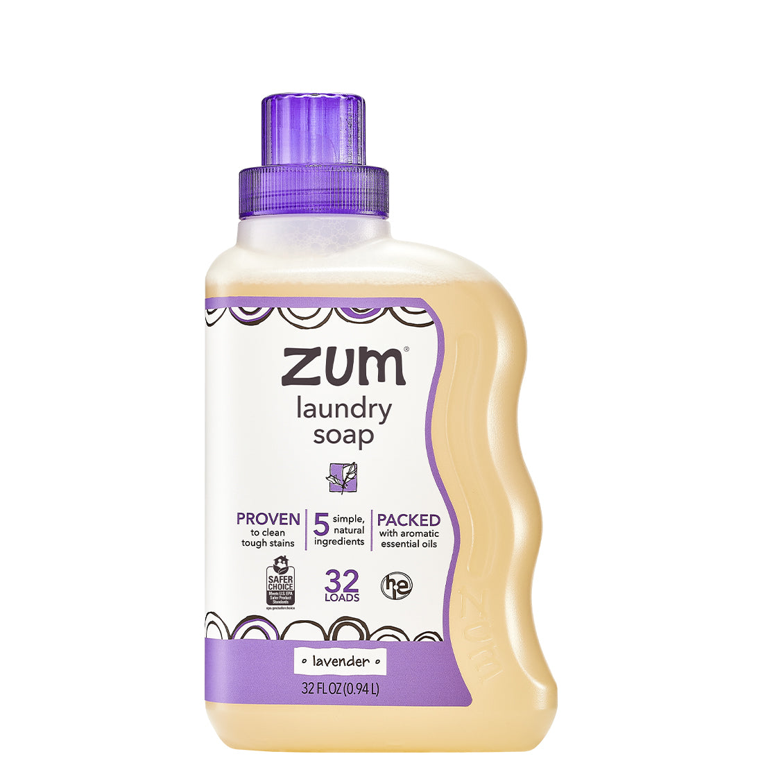 Zum Clean Laundry Soap | Lavender | 32 Oz.