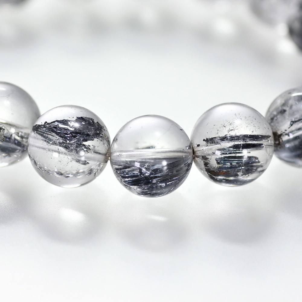 最高品質]スティブナイトインクォーツブレスレット（約13mm玉）☆現品