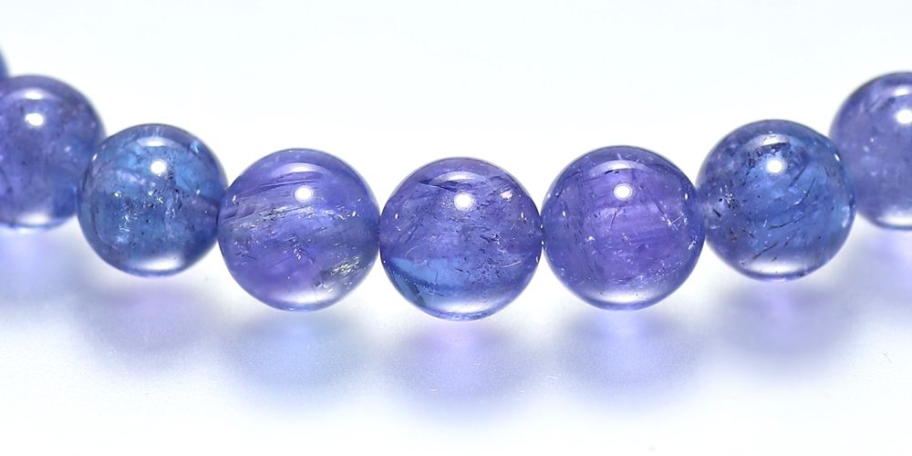 高品質++]タンザナイトブレスレット（約7mm玉） - 埼玉県吉川市の