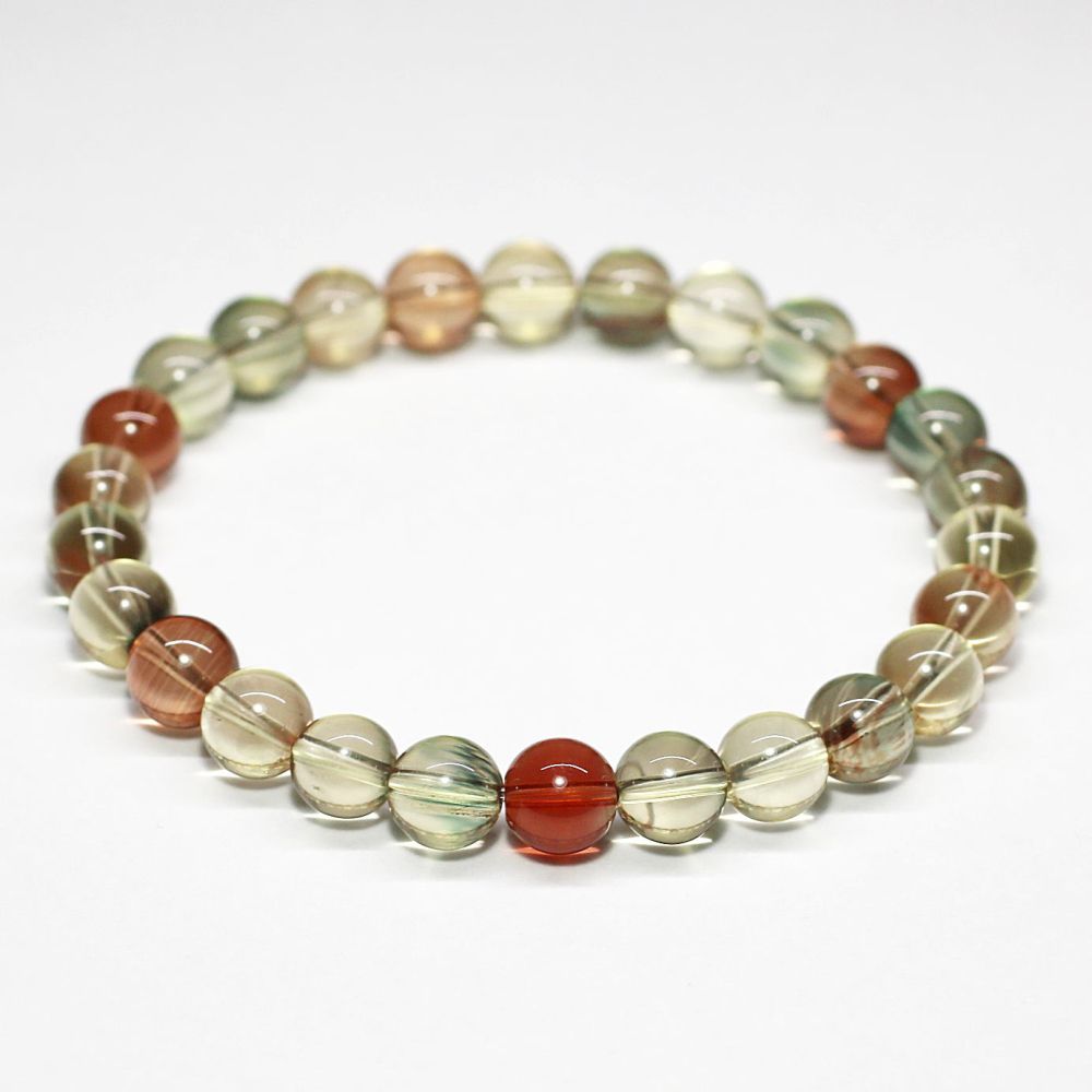 高品質++・チベット産]ミックスアンデシンブレスレット（約7.5mm玉