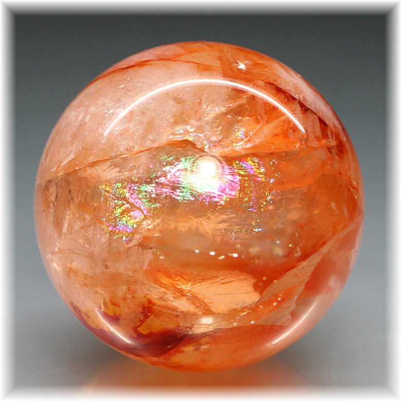 マダガスカル産]ライモナイトインクォーツ丸玉/スフィア - 埼玉県吉川