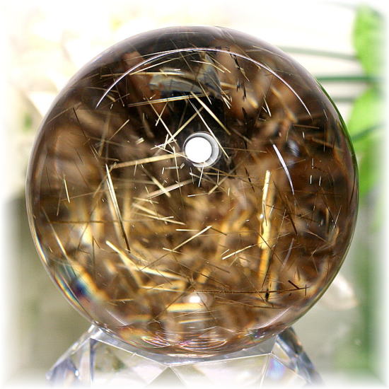 高品質]ゴールドルチルクォーツ丸玉/スフィア - 埼玉県吉川市の天然石