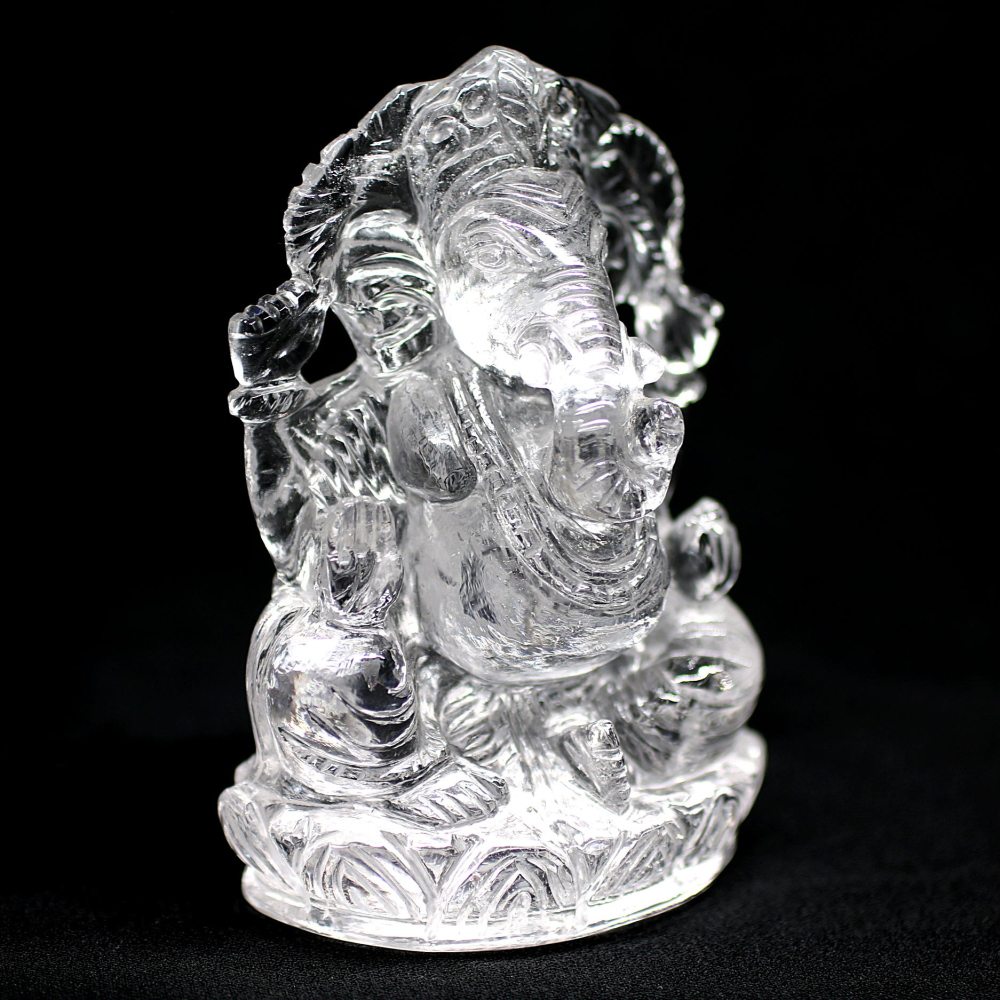 インド産]ヒマラヤ水晶ガネーシャ像（高さ約10cm） - 埼玉県吉川市の