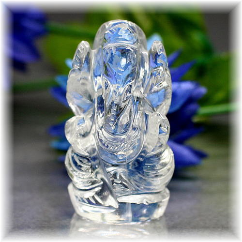 インド産]ヒマラヤ水晶ガネーシャ像 - 埼玉県吉川市の天然石専門店