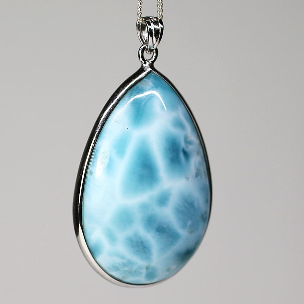 特別価格/高品質]ラリマーペンダントトップ（シルバー925） - 埼玉県