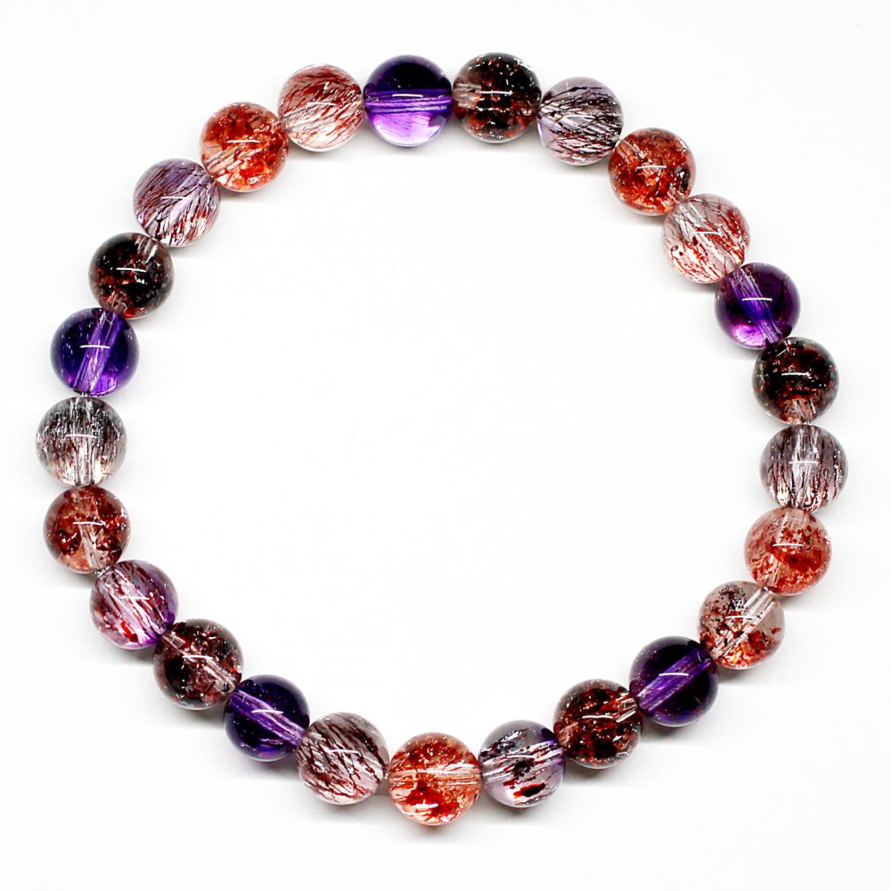 高品質]ミックススーパーセブンブレスレット（約7mm玉） - 埼玉県吉川