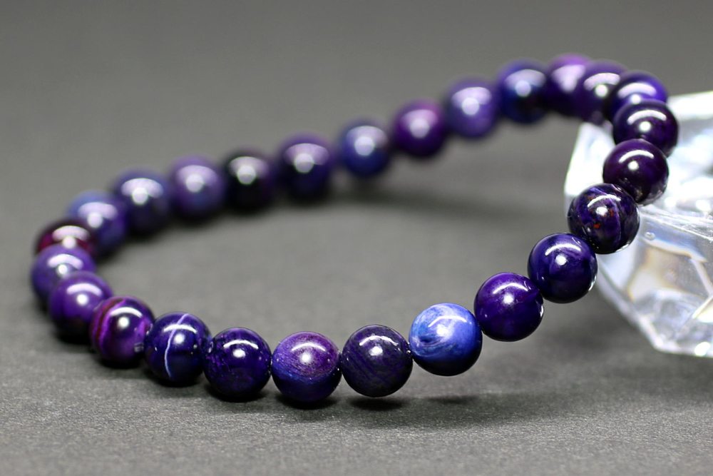 高品質+]スギライトブレスレット（約7.5mm玉） - 埼玉県吉川市の天然石