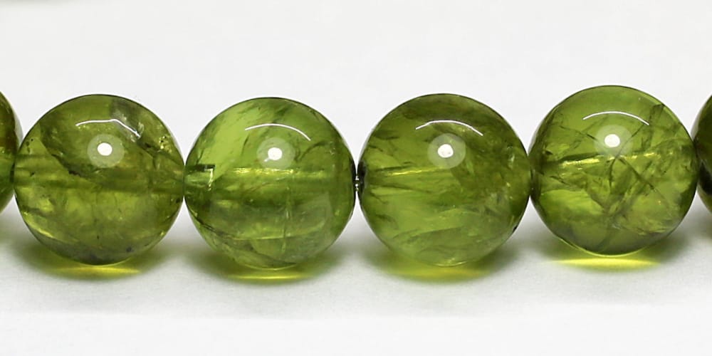 高品質+]ペリドットブレスレット（約9.5mm玉） - 埼玉県吉川市の天然石