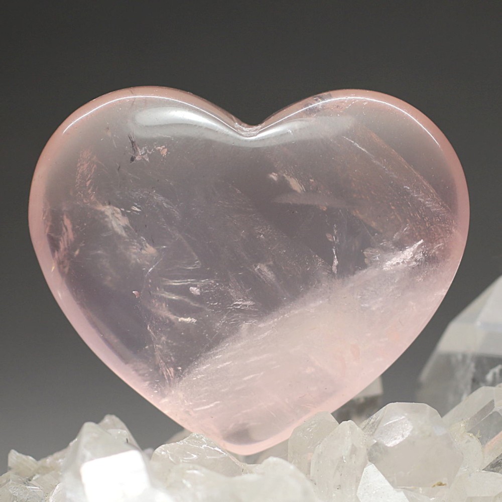 ブラジル産]ローズクォーツハートシェイプ - 埼玉県吉川市の天然石専門