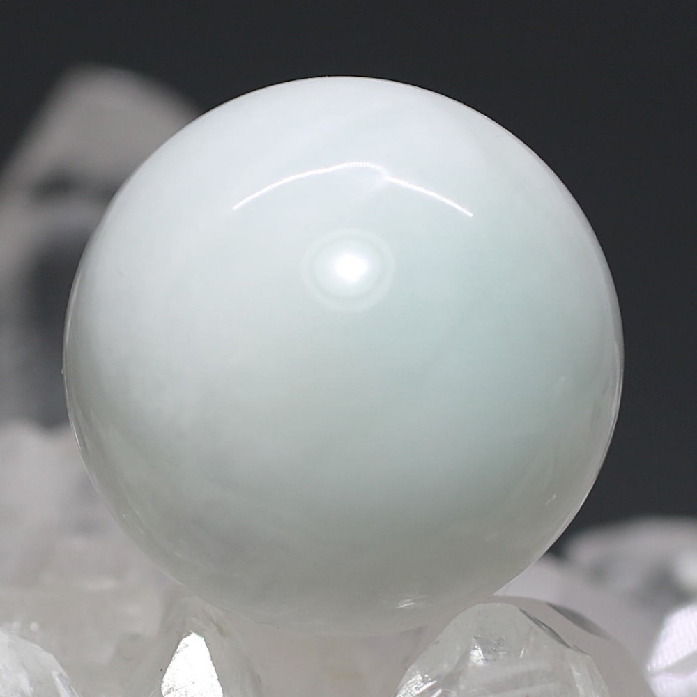ドミニカ共和国産]ホワイトラリマー丸玉/ペクトライトスフィア（球体