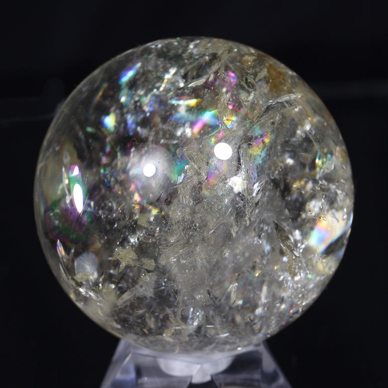 トップクォリティ]レインボーシトリン丸玉/スフィア（49.8mm） - 埼玉