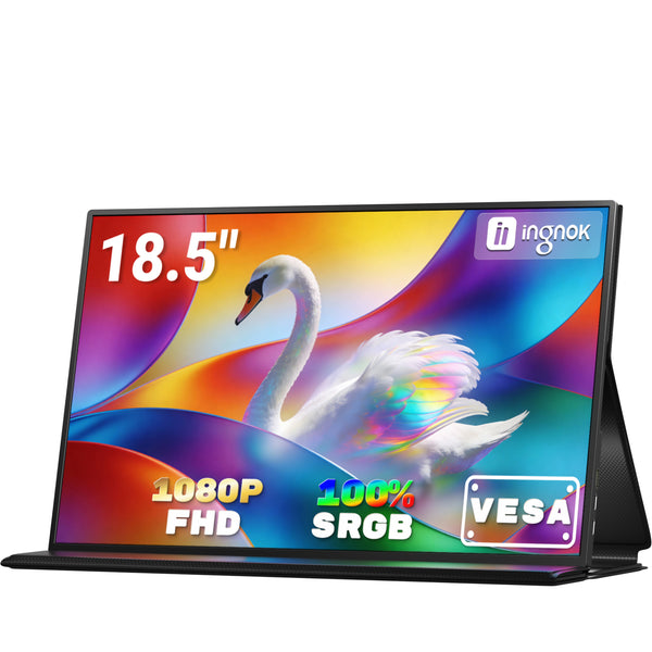 18.5インチ FHD 1080P 100% sRGB ポータブルモニター - 高品質ディスプレイ