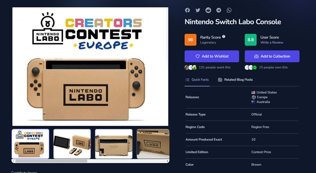 世界に10台しかないニンテンドースイッチ本体を海外コレクターが入手