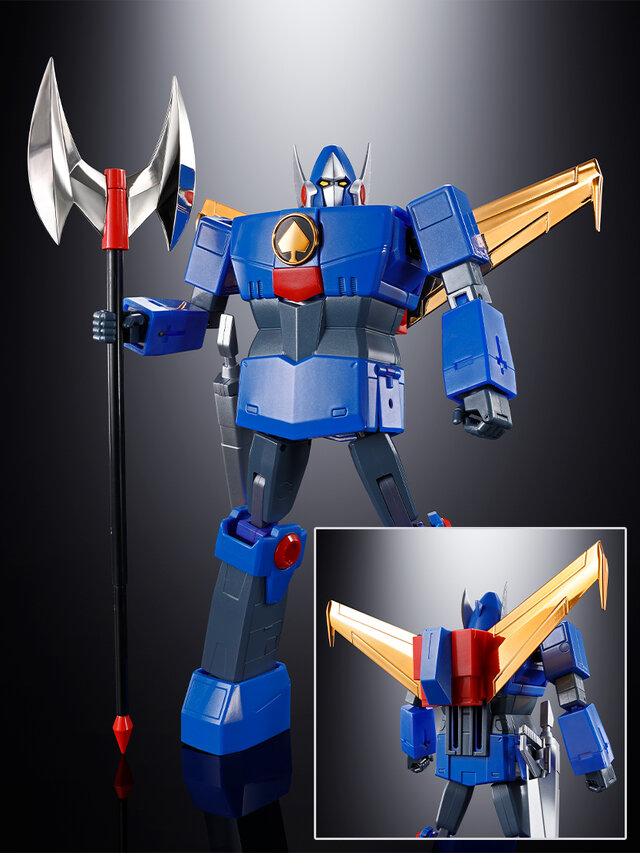 最強ロボ ダイオージャ」45周年記念！兜飾りと翼がゴールドメッキに