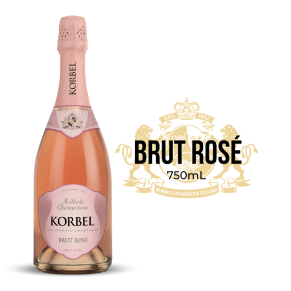 KORBEL Brut Rose California Champagne Same-Day Delivery | Binny's