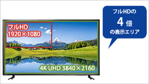 EX-LD4K432DB | 4K対応＆広視野角ADSパネル採用 43型（可視領域42.5型