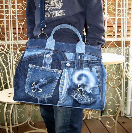 京都タカシマヤ『デニムリメイクバッグ＆ジーンズ』 | リメイク