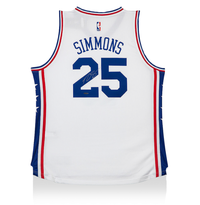 Ben Simmons Back Signed Philadelphia 76ers Home Jersey